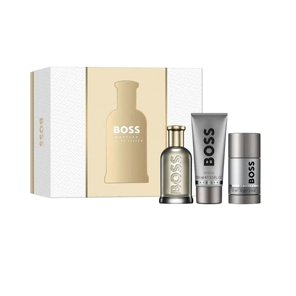PERFUME BOSS BOTTLED HOMBRE EDP 100 ML / SHOWER GEL 100 ML / DEO STICK 75 ML ESTUCHE
